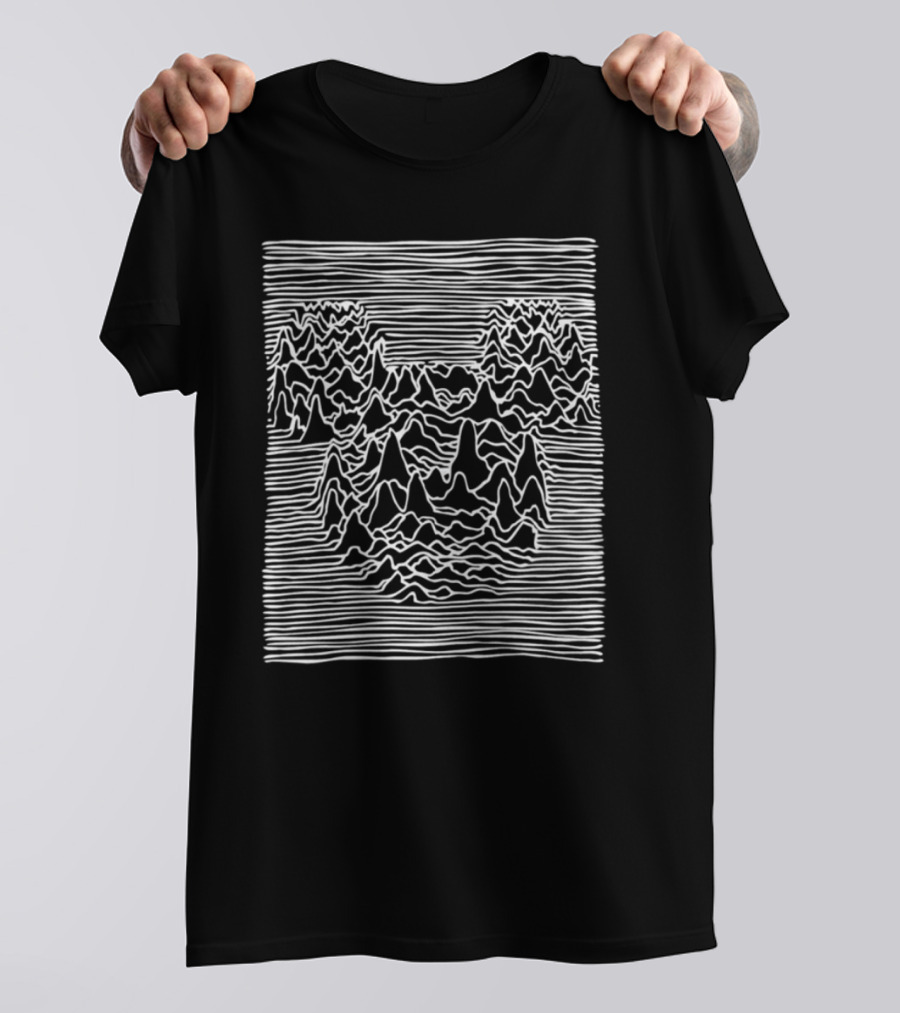 Vintage Joy Division Mickey Mouse Unknown Pleasures Waveform T-Shirt
