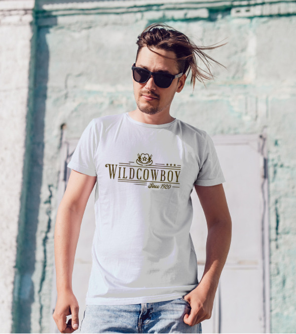 Wild Cowboy Since 1920 Star Hat T-Shirt