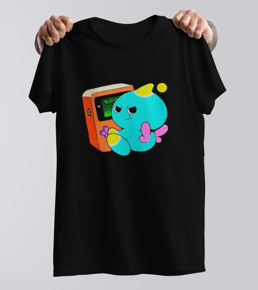 You Keep Playing Ur Silly Little Games Cute Character With Game Device T-Shirt