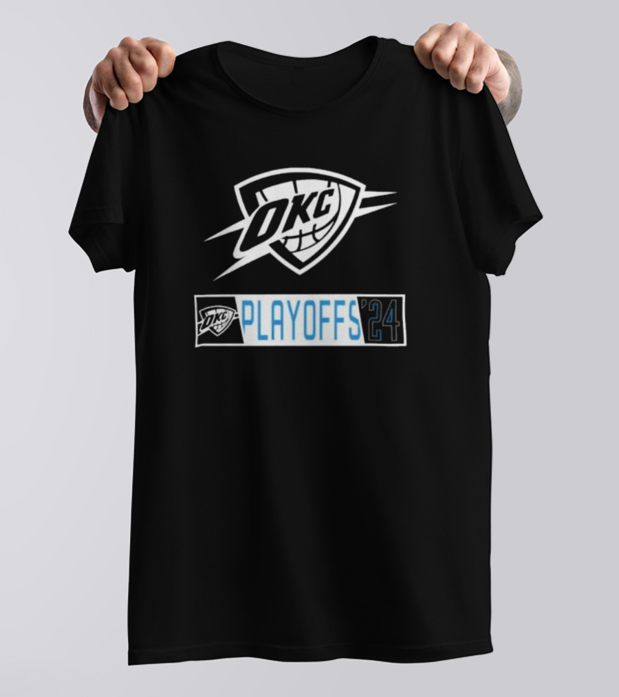 OKC Playoffs '24 Basketball Emblem T-Shirt
