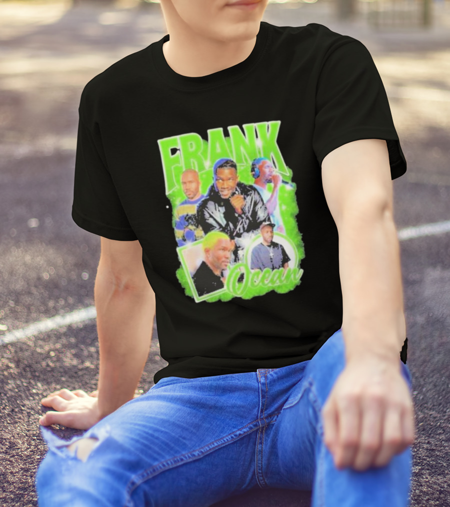 Vintage Frank Ocean Retro Music Collage T-Shirt