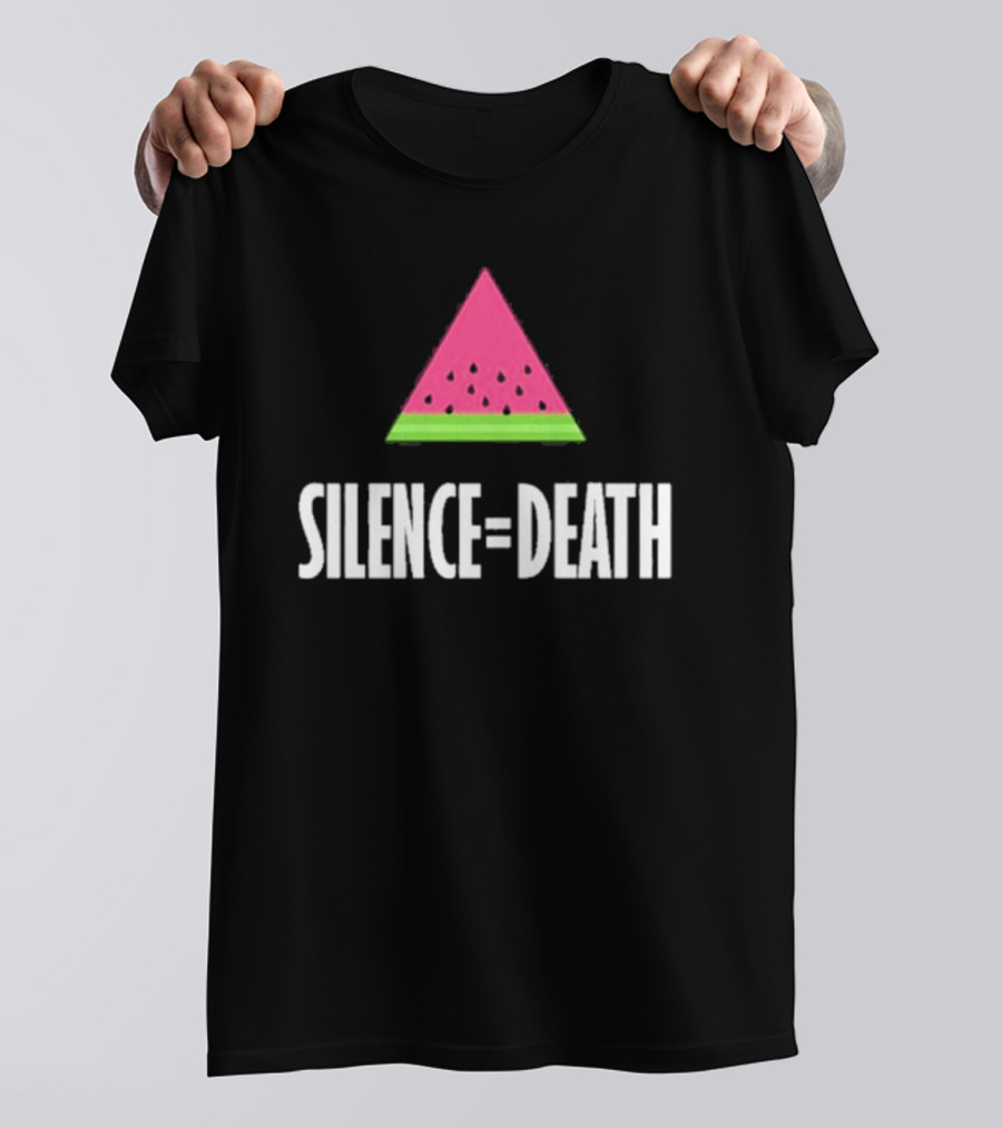 Silence Equals Death Watermelon Triangle T-Shirt