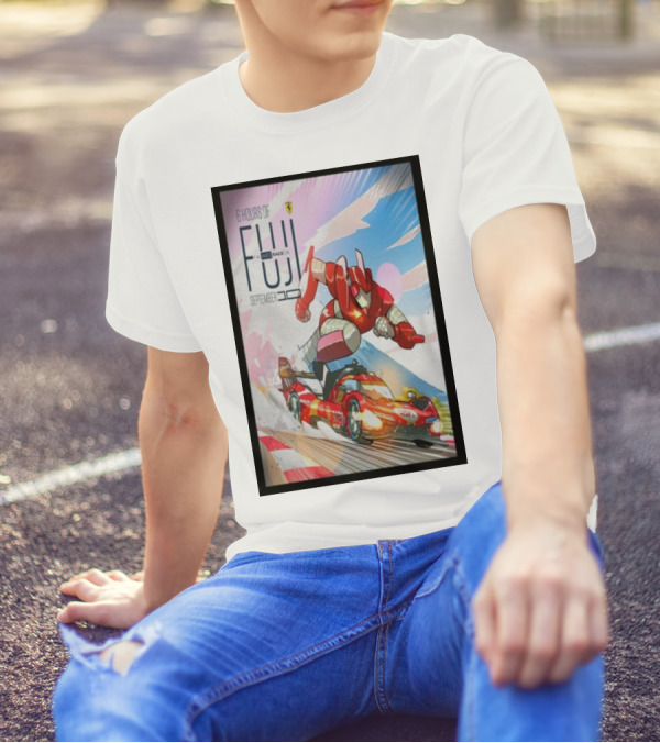 6 Hours Of Fuji September 10 Race 06 Super Robot Ferrari Racing Car T-Shirt