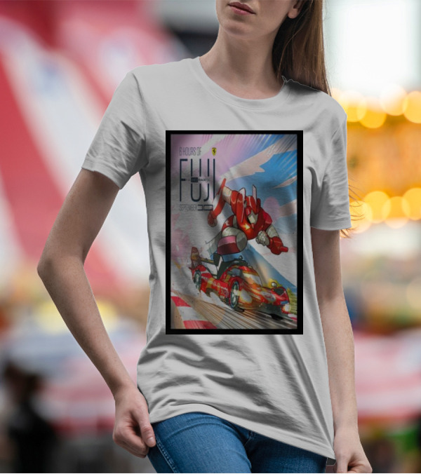 6 Hours Of Fuji September 10 Race 06 Super Robot Ferrari Racing Car T-Shirt