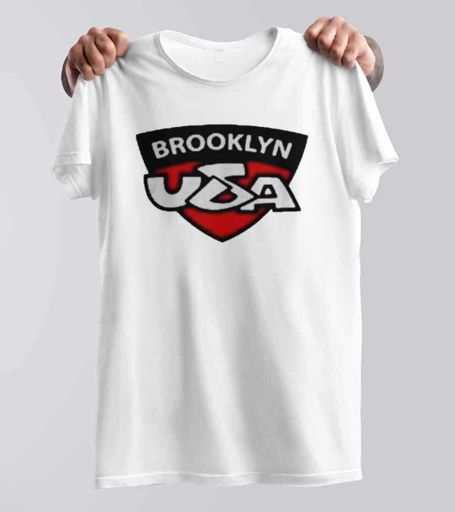 Brooklyn USA Red Black Shield Emblem T-Shirt