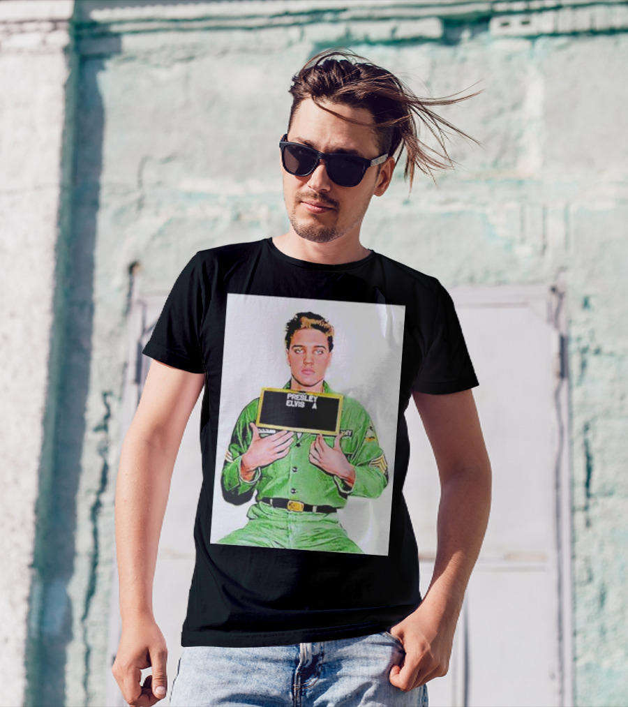 Elvis Presley Army Photo 1960 T-Shirt