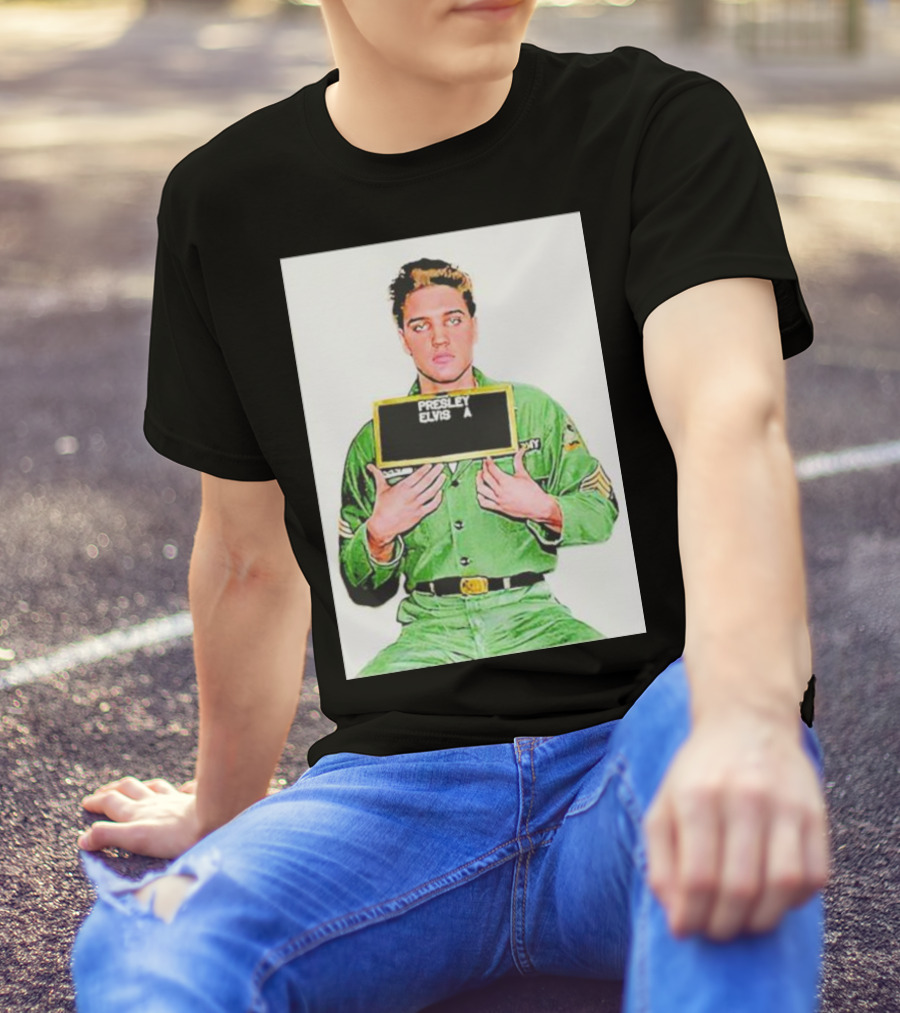 Elvis Presley Army Photo 1960 T-Shirt