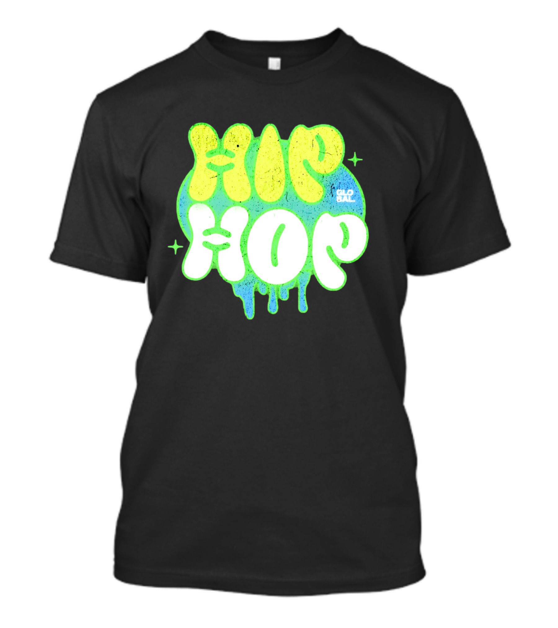 HIP HOP GLOBAL Drip Style Graffiti T-Shirt