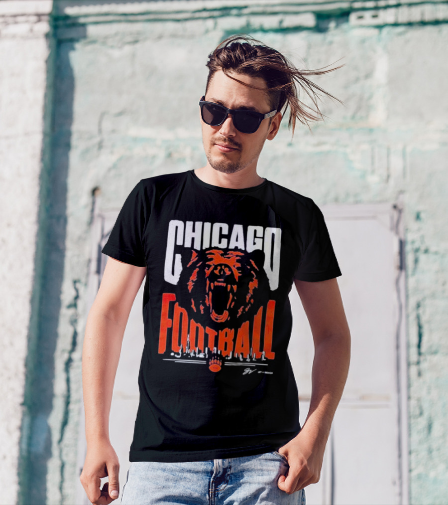 Chicago Football Bear Roar T-Shirt