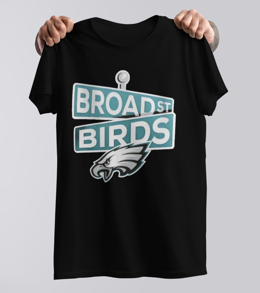 Philadelphia Eagles Broad St Birds Logo NFL Merchandising T-Shirt
