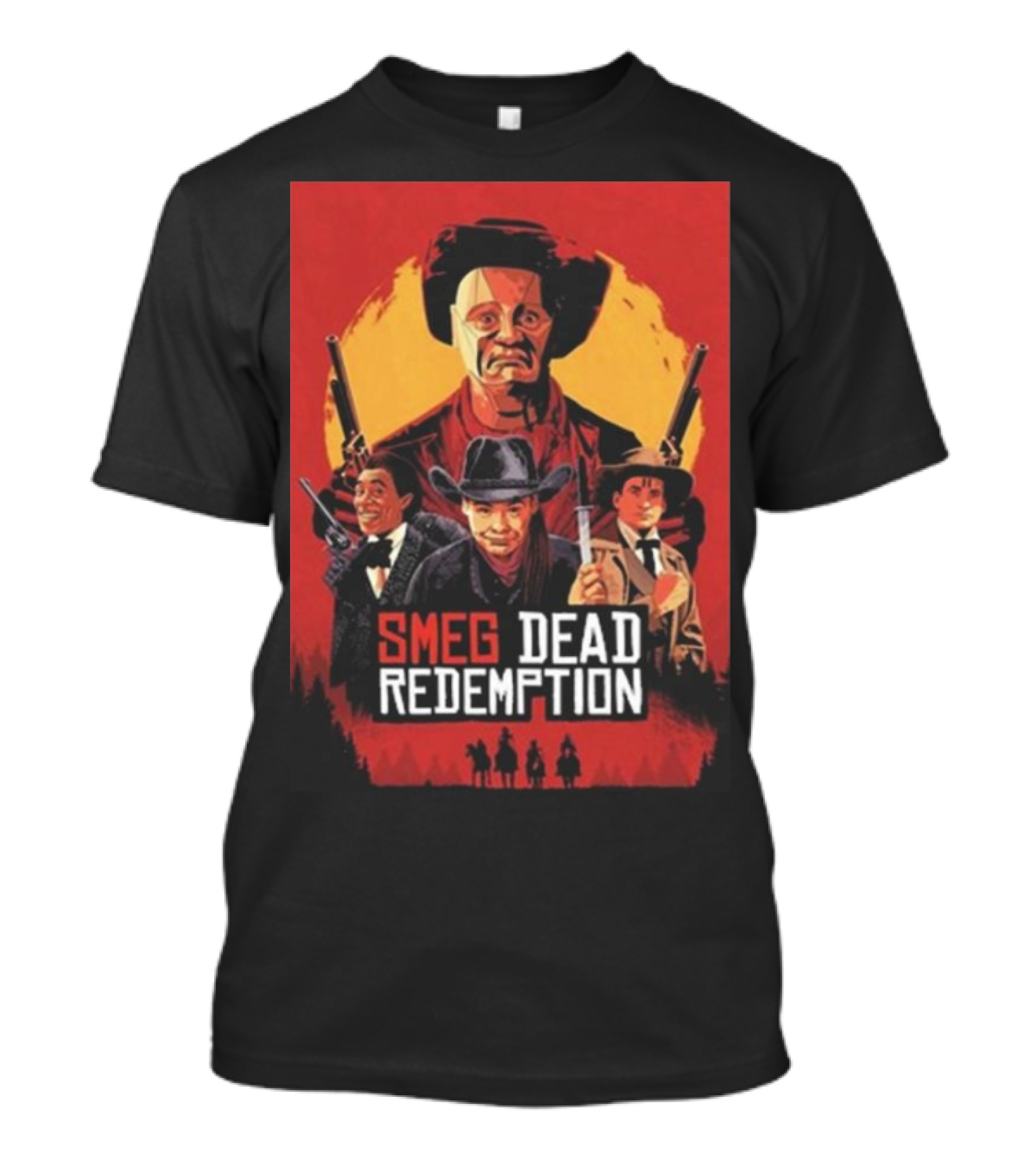 Smeg Dead Redemption Wild West Adventure Poster T-Shirt