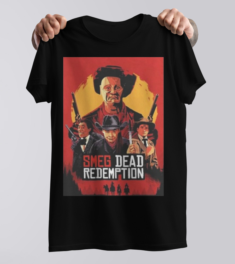 Smeg Dead Redemption Wild West Adventure Poster T-Shirt