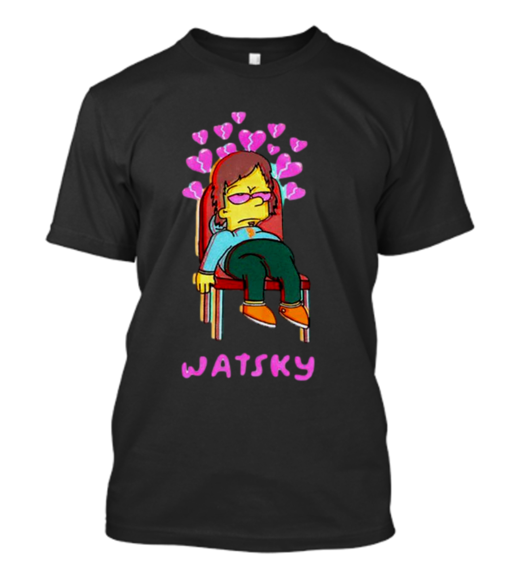 Simpson Bartsky Watsky Hearts Sitting T-Shirt