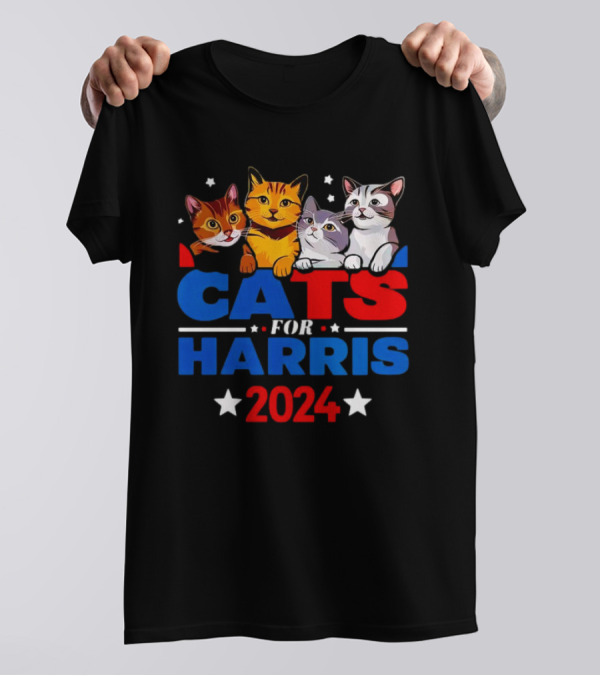 Cats For Harris 2024 Maga Hat T-Shirt