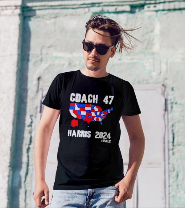 COACH 47 Harris 2024 America Walz T-Shirt