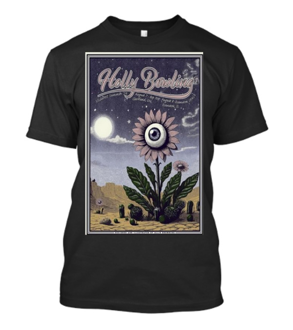 Holly Bowling Midwest Summer 2024 Cleveland August 7 Bop Stop Desert Eye Flower T-Shirt