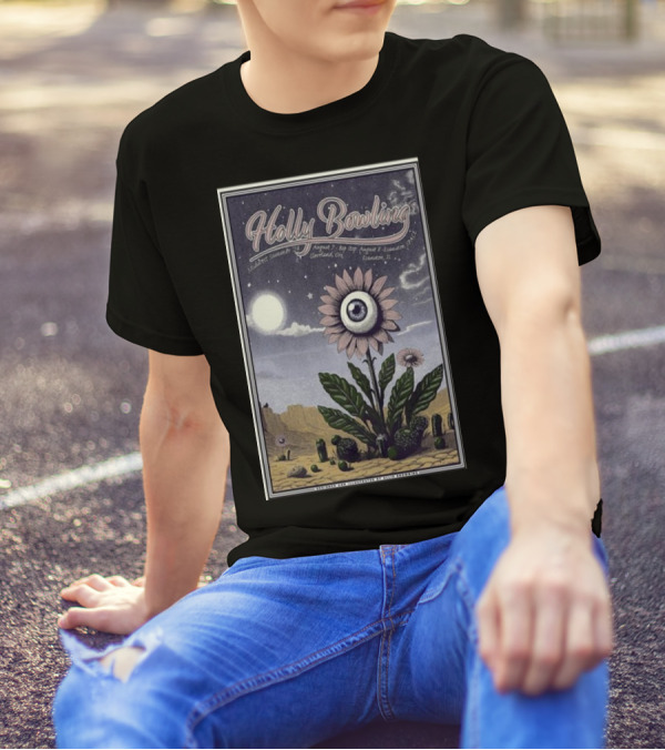 Holly Bowling Midwest Summer 2024 Cleveland August 7 Bop Stop Desert Eye Flower T-Shirt