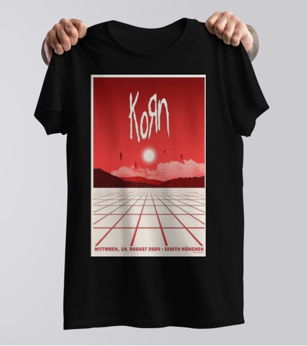 Korn Mittwoch 14 August 2024 Zenith München T-Shirt