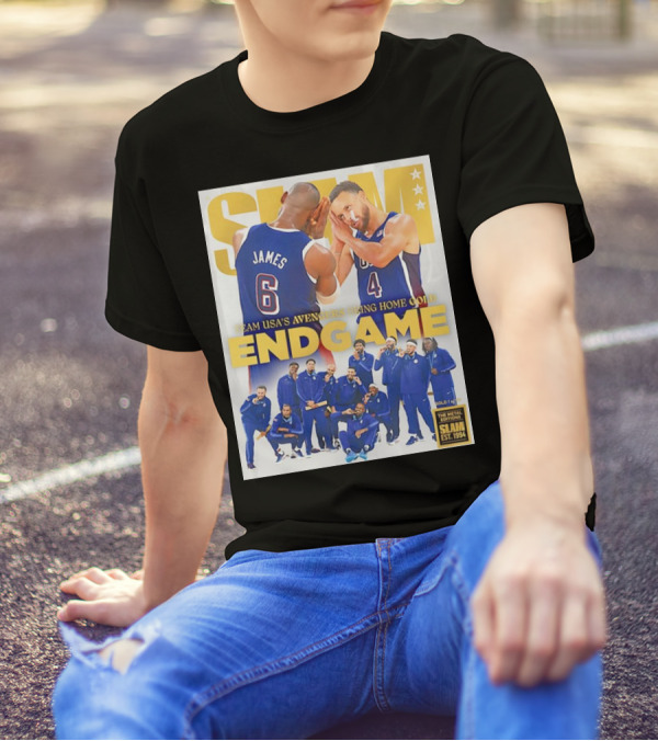 Slam Team USA’s Avengers Bring Home Gold Endgame Basketball Slam Est. 1994 T-Shirt