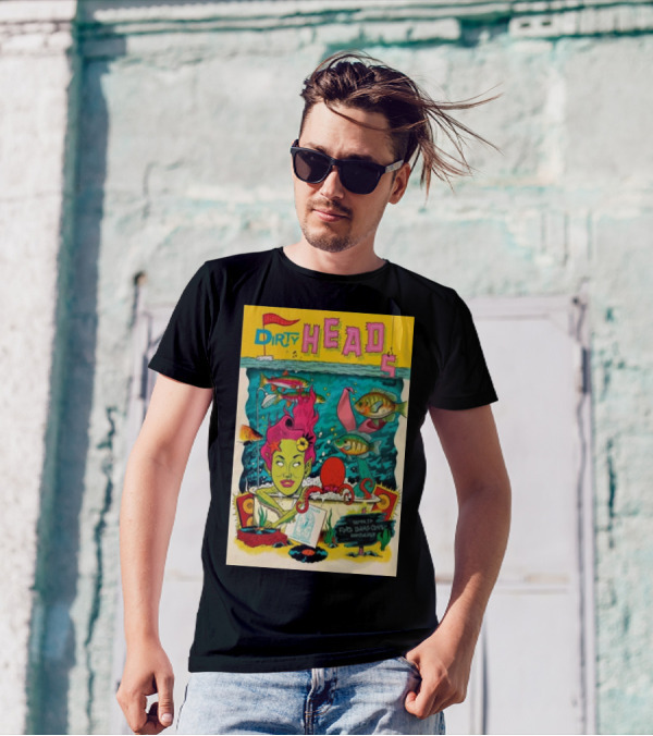 Dirty Heads Concert Poster August 16 2024 Ford Idaho Center Amphitheater Nampa ID Underwater Theme T-Shirt