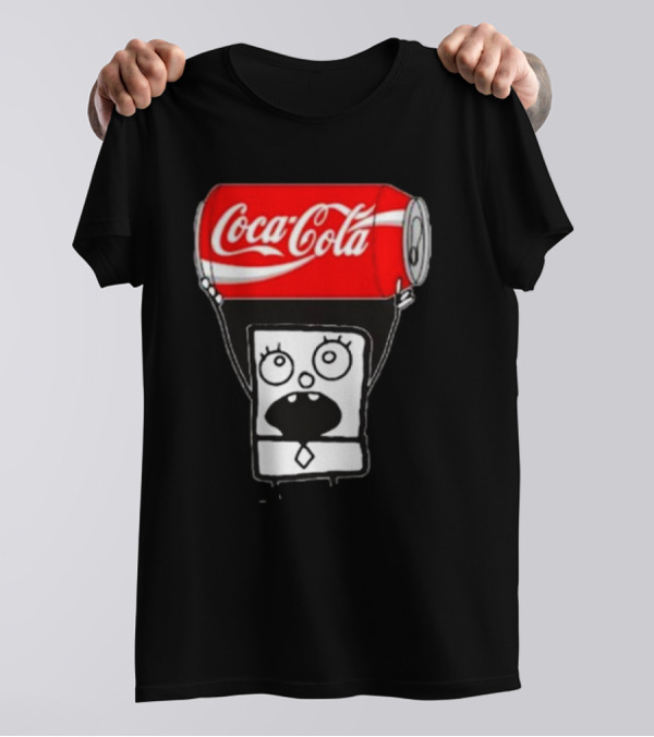 Doodlebob Holding Coca Cola Can T-Shirt