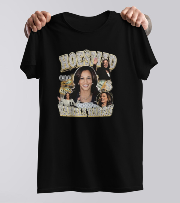 Kamala Harris HoesMad Rap Vintage 2024 Explicit Lyrics Money Images T-Shirt