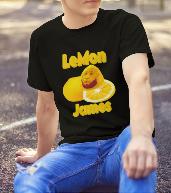 LeMon James Lebron James Face On Lemon T-Shirt
