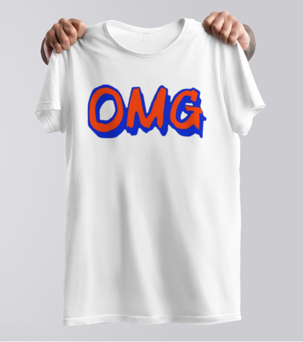 New York Mets OMG Bold Blue Red T-Shirt