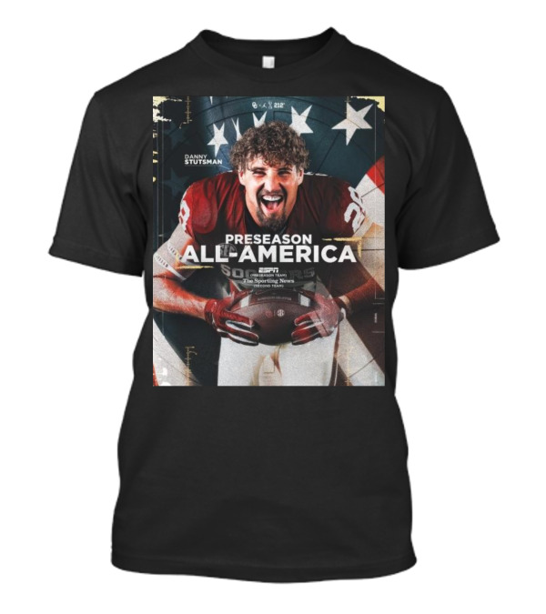 Danny Stutsman Oklahoma Football ESPN Preseason All-America Team The Sporting News Second Team T-Shirt