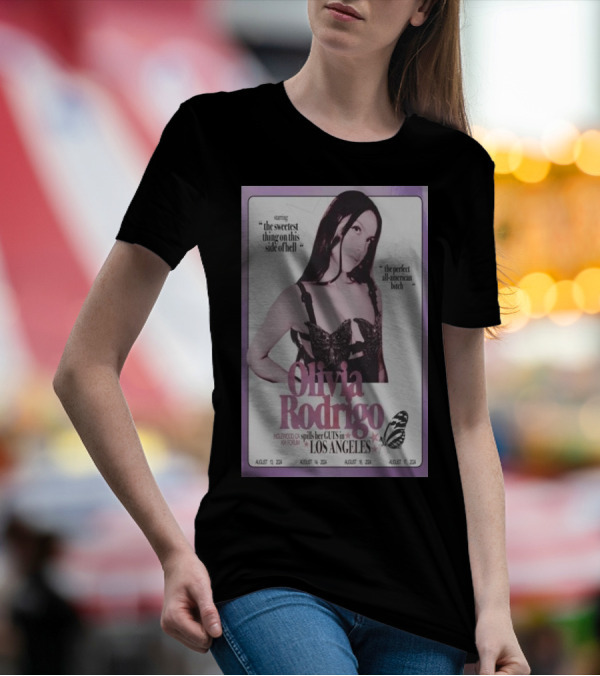 Olivia Rodrigo Spills Her Guts In Los Angeles August 13 14 16 17 2024 Inglewood CA T-Shirt