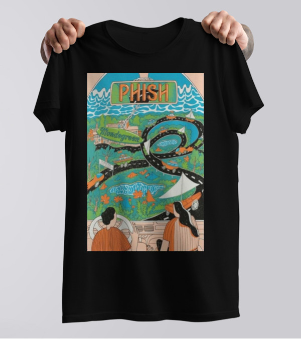 Phish Aug 15-18 2024 Mondegreen Dover The Woodlands Scenic Concert Journey T-Shirt