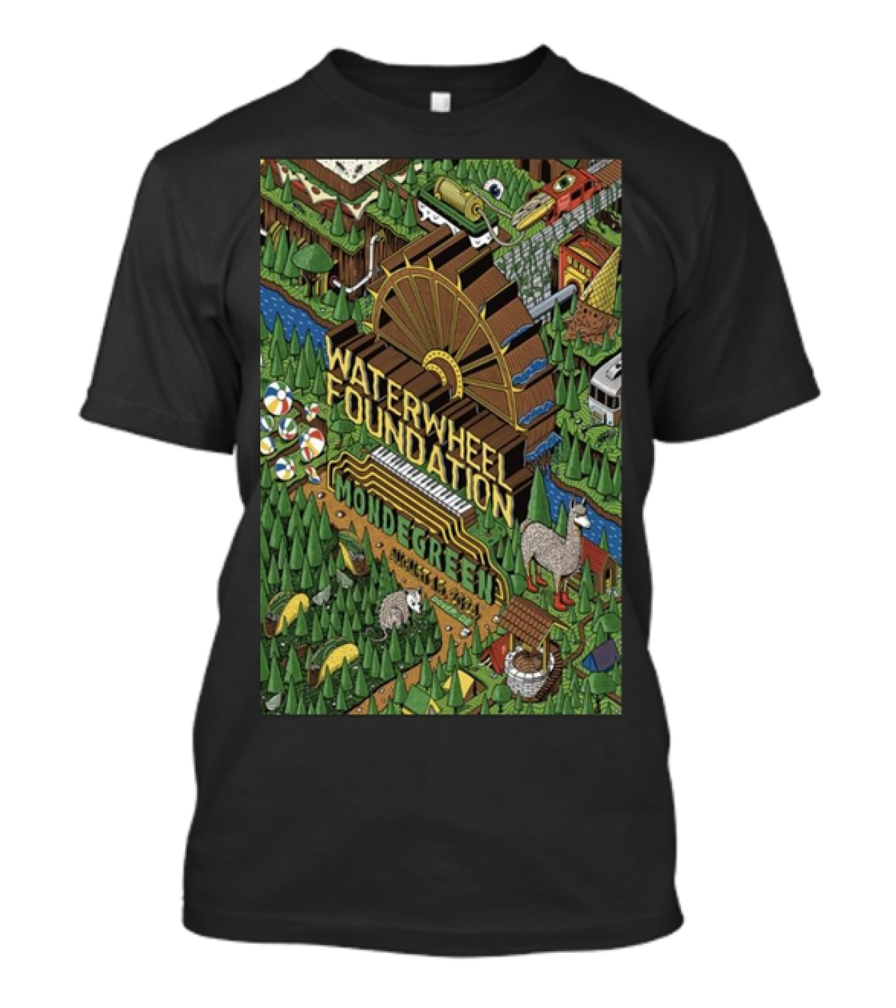 Waterwheel Foundation Mondegreen August 15-18 2024 The Woodlands Dover DE T-Shirt