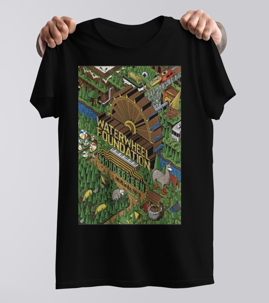 Waterwheel Foundation Mondegreen August 15-18 2024 The Woodlands Dover DE T-Shirt