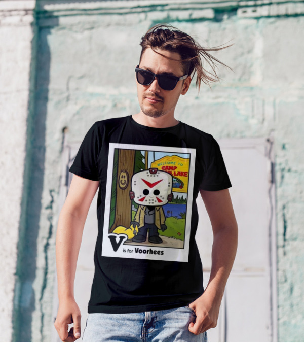 V Is For Voorhees Welcome To Camp Crystal Lake T-Shirt