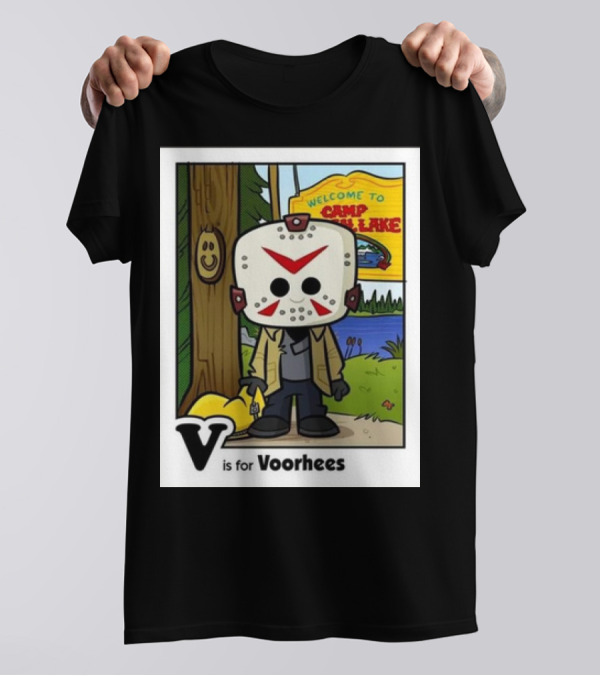 V Is For Voorhees Welcome To Camp Crystal Lake T-Shirt