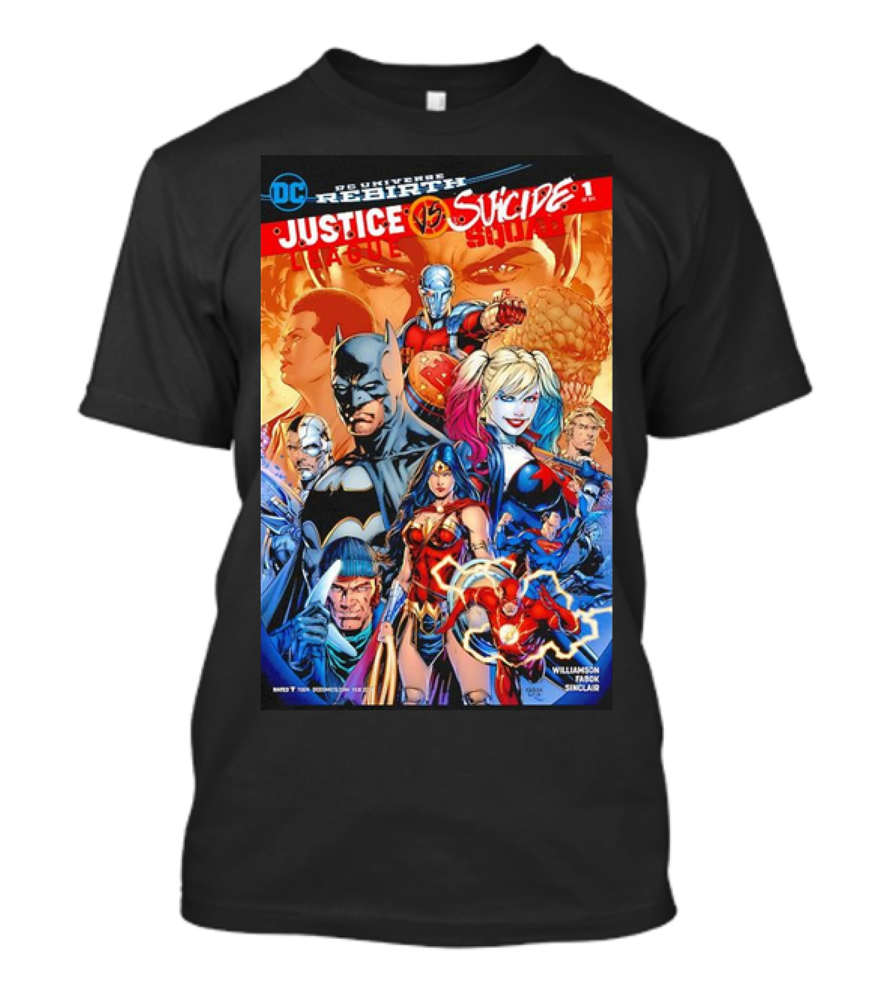 DC Universe Rebirth Justice League Vs Suicide Squad 1 Williamson Sinclair T-Shirt