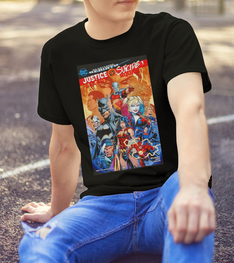 DC Universe Rebirth Justice League Vs Suicide Squad 1 Williamson Sinclair T-Shirt