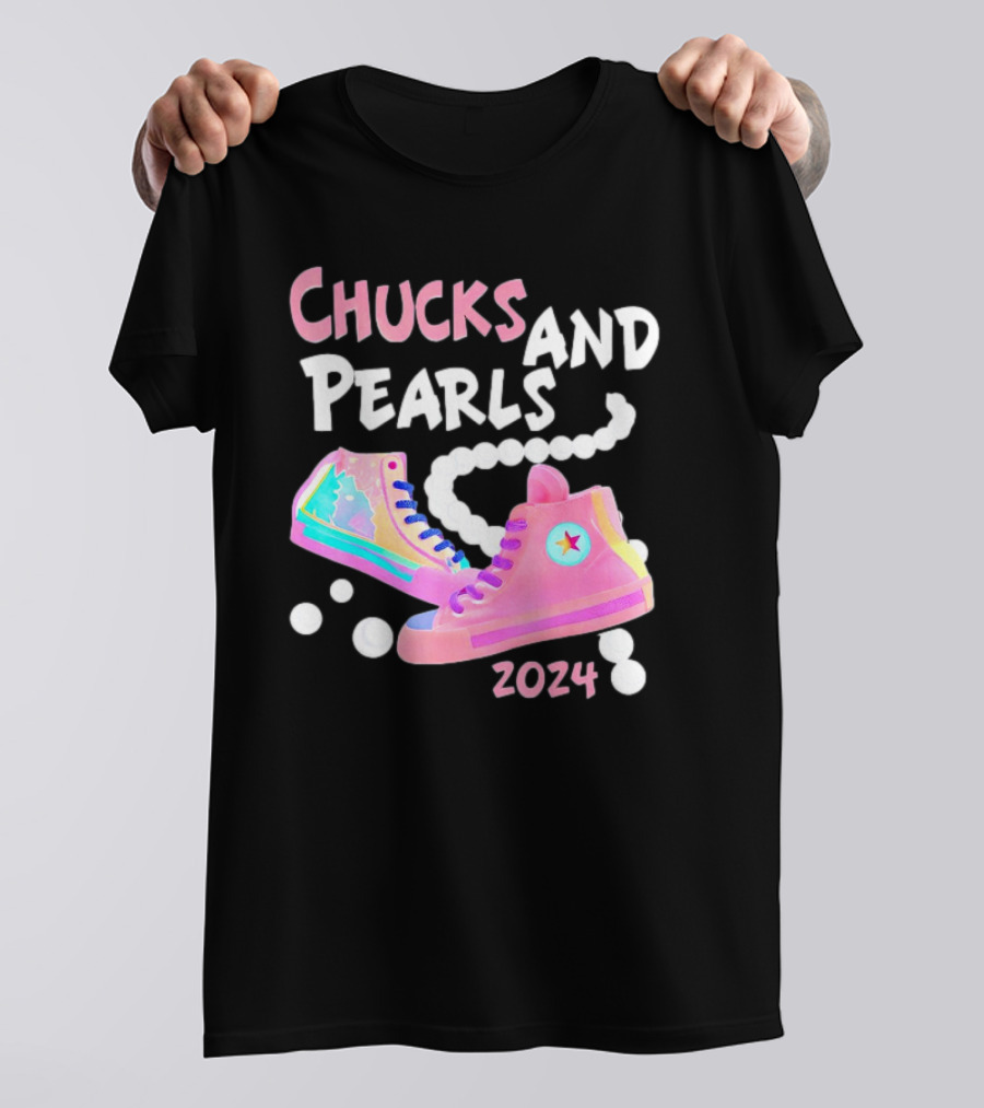 Chucks And Pearls 2024 Kamala I Understand The Assignment I'm With Her T-Shirt