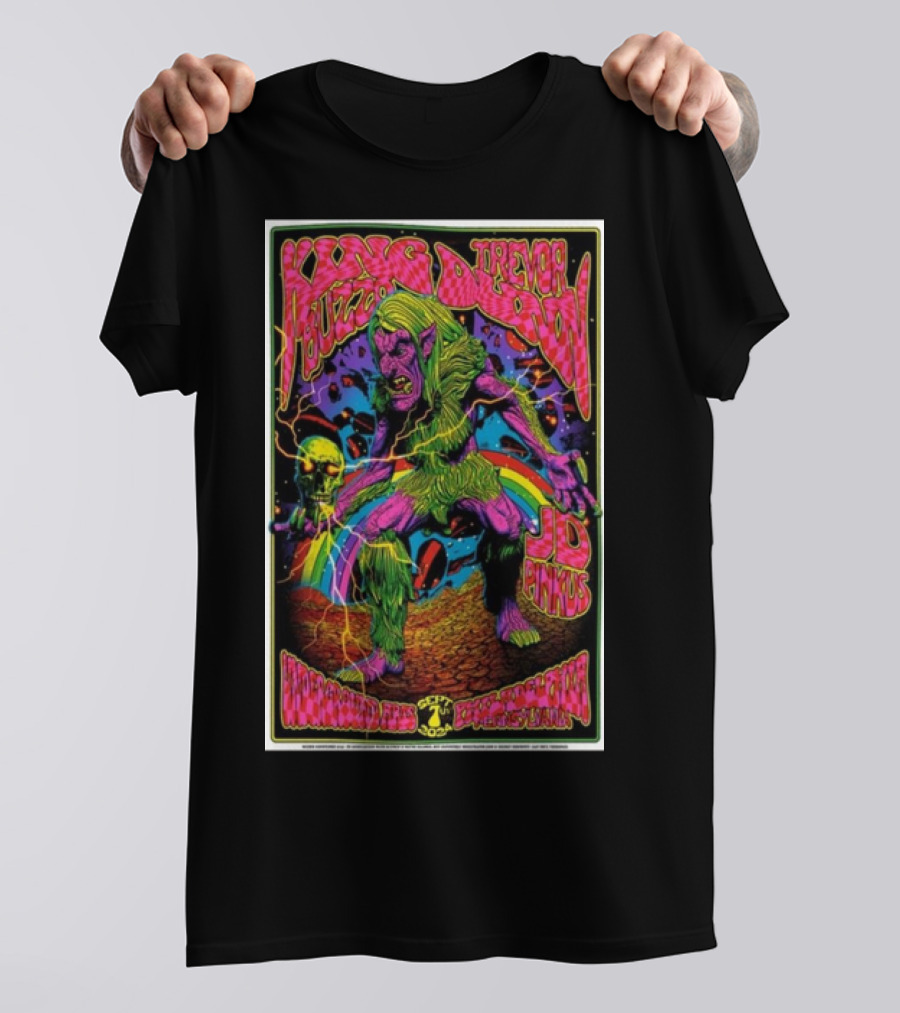 King Buzzo Trevor Dunn JD Pinkus Underground Arts Philadelphia September 7 2024 Psychedelic Goblin T-Shirt
