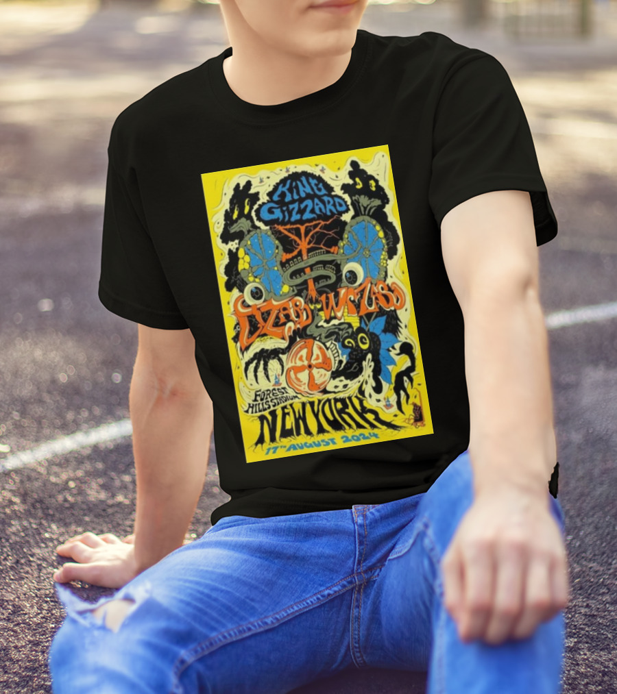 King Gizzard Lizard Wizard Forest Hills Stadium New York 17 August T-Shirt