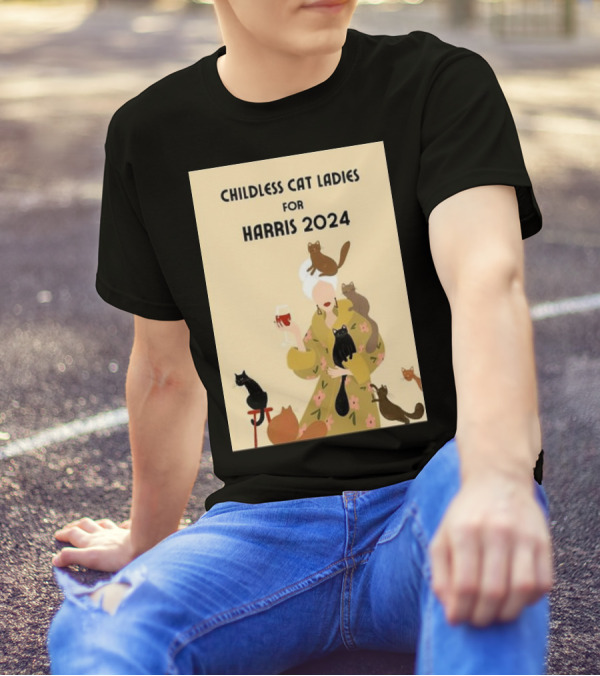 Childless Cat Ladies For Harris T-Shirt