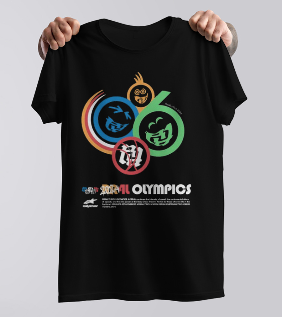 Really Rich 2024 Olympics Parody Emojis T-Shirt