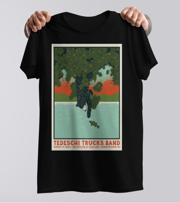 Tedeschi Trucks Band August 17 2024 The Pavilion At Star Lake Burgettstown PA T-Shirt