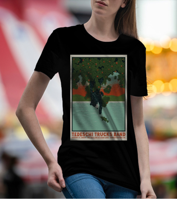 Tedeschi Trucks Band August 17 2024 The Pavilion At Star Lake Burgettstown PA T-Shirt