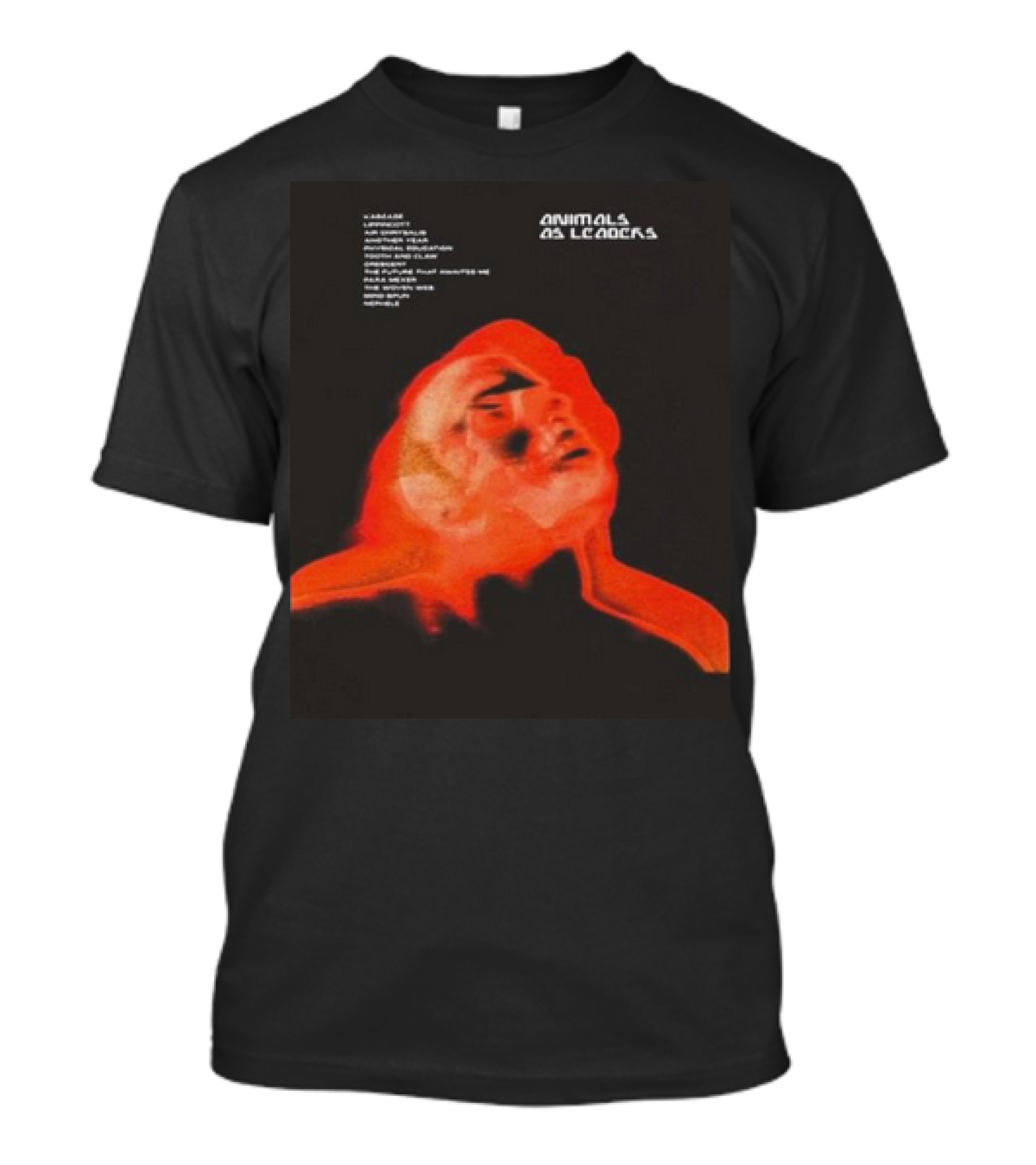 Animals As Leaders X-Ray Infrared Face With Names T-Shirt