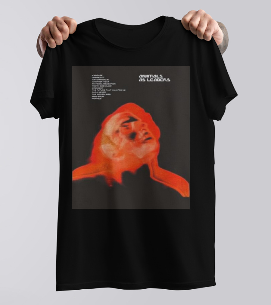 Animals As Leaders X-Ray Infrared Face With Names T-Shirt