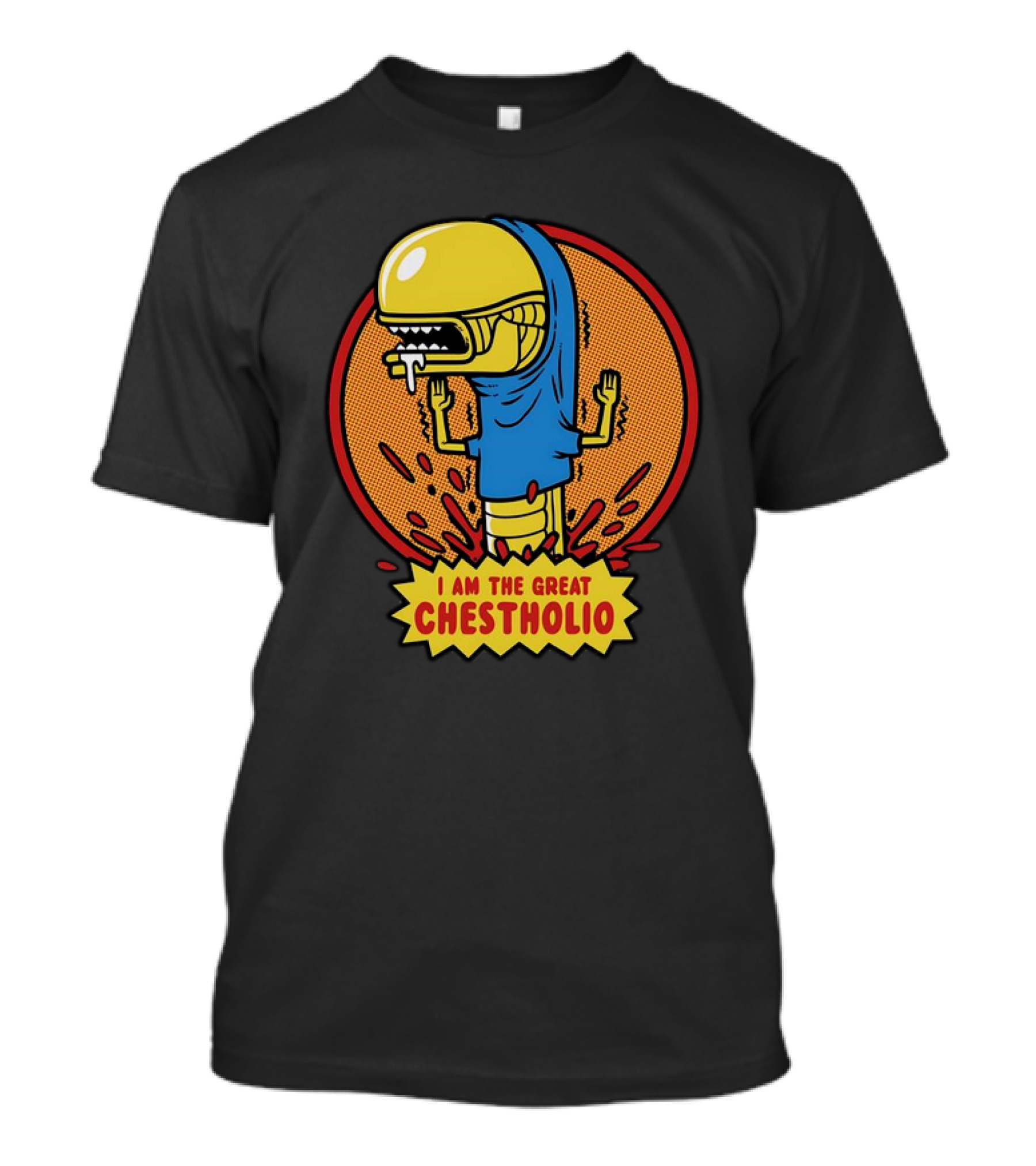 Alien Romulus Chestburster Beavis I Am The Great Chestholio T-Shirt