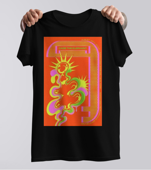 Cage The Elephant Live August 18th 2024 Saratoga Performing Arts Center Saratoga Springs NY T-Shirt