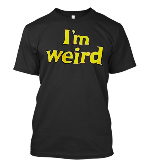 I'm Weird Shirt Parody Halloween Mickey Mouse Font T-Shirt