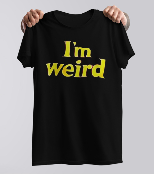 I'm Weird Shirt Parody Halloween Mickey Mouse Font T-Shirt